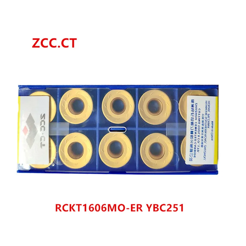ZCC.CT 10P RCKY1606MO-ER YBC251 Smjenski токарная umetanje CNC Твердосплавная umetak za postali
