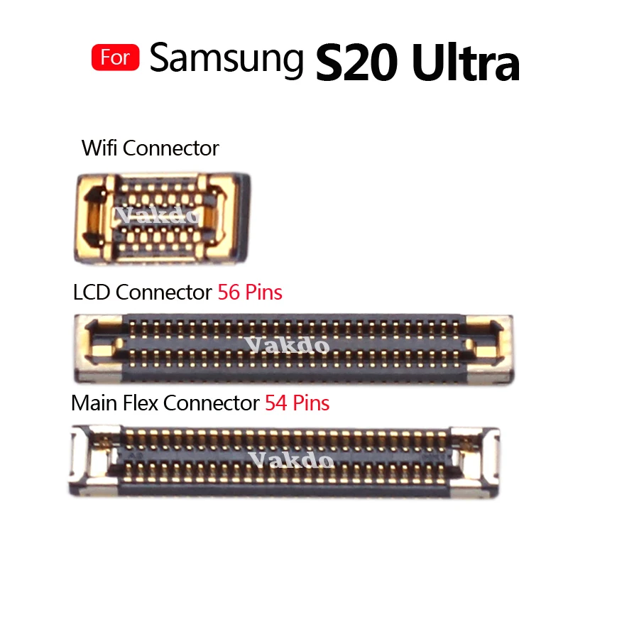 5 kom. i LCD Zaslon Fleksibilne Tiskane ploče Konektor Glavne Ploče PCB Priključak Naknade Fleksibilan Priključak za Wi-Fi Signala Antena Za Samsung Galaxy S20 Ultra S20u Popravak