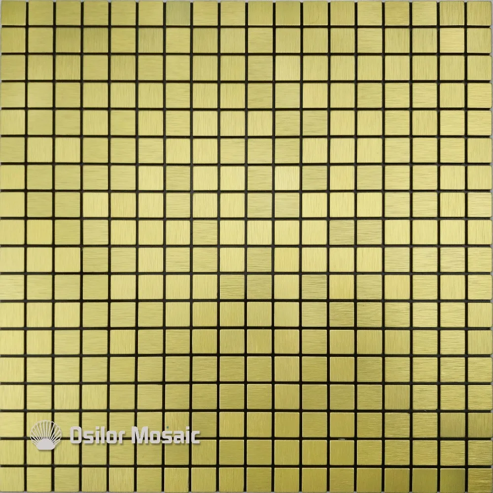 zlatni metalni mozaik aluminijska plastične ploče mozaik pločice za kuhinje backsplash ukrasne pločice 2 četvornih metara u stranci M009