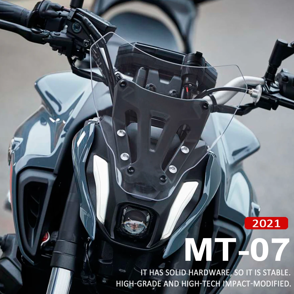 Prozirni 2021 2022 Motocikl Vjetrobransko Staklo Vjetrobransko Staklo ispred ekrana Za Yamaha MT-07 MT 07 MT07 mt07 Pribor Vjetar Deflektor