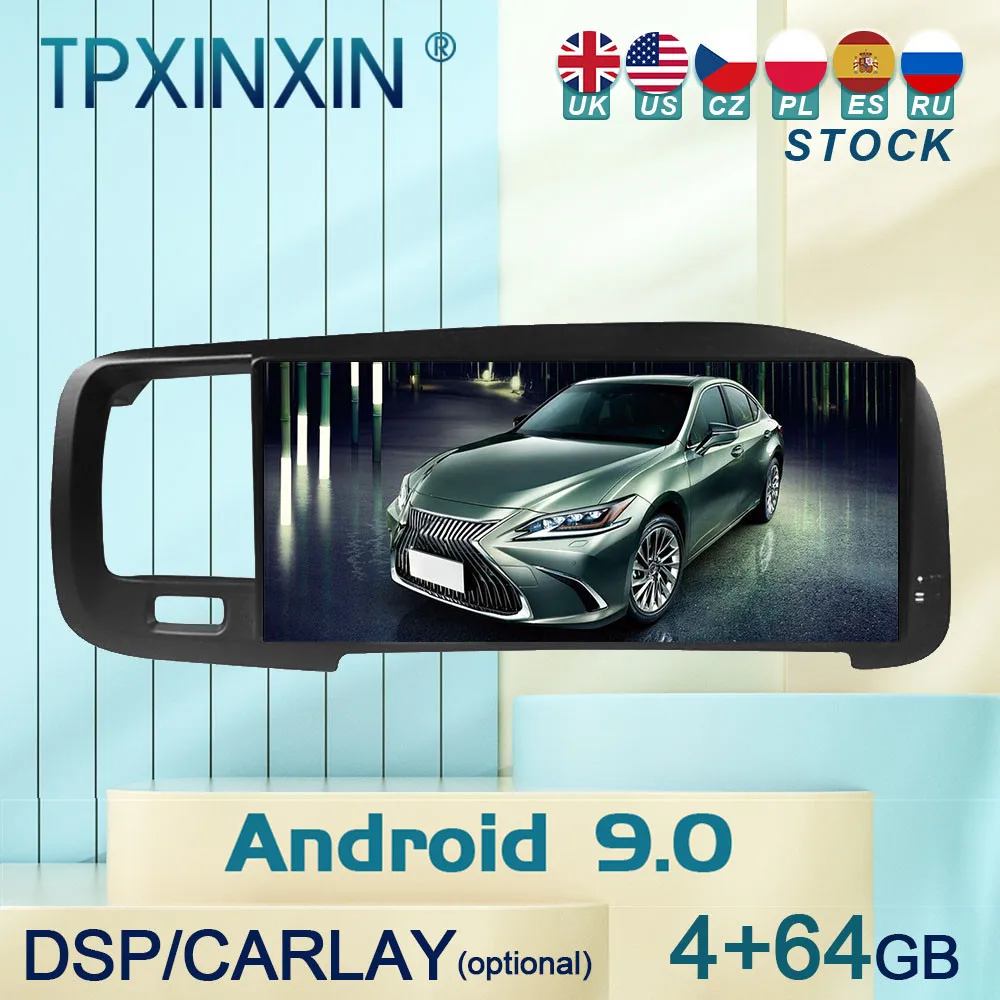 Za Volvo S60 RHD 2011-2020 Android 9 Auto Stereo Auto-Radio sa Ekrana Player GPS Auto Navigacijski Glavu blok Carplay