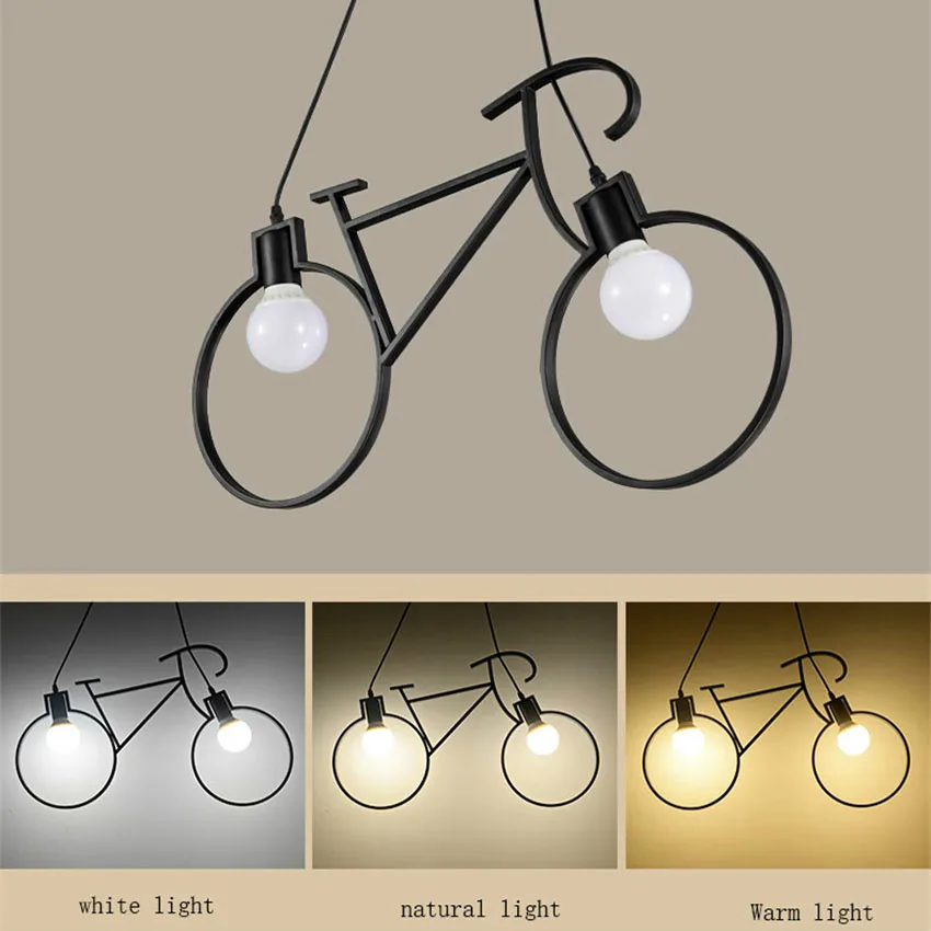 Stare Željezne Biciklističke Viseće Svjetiljke Visi Svjetiljka LED Edison Blagovaonica Kuhinja Viseće Svjetiljke Home Dekor Industrijska Rasvjeta