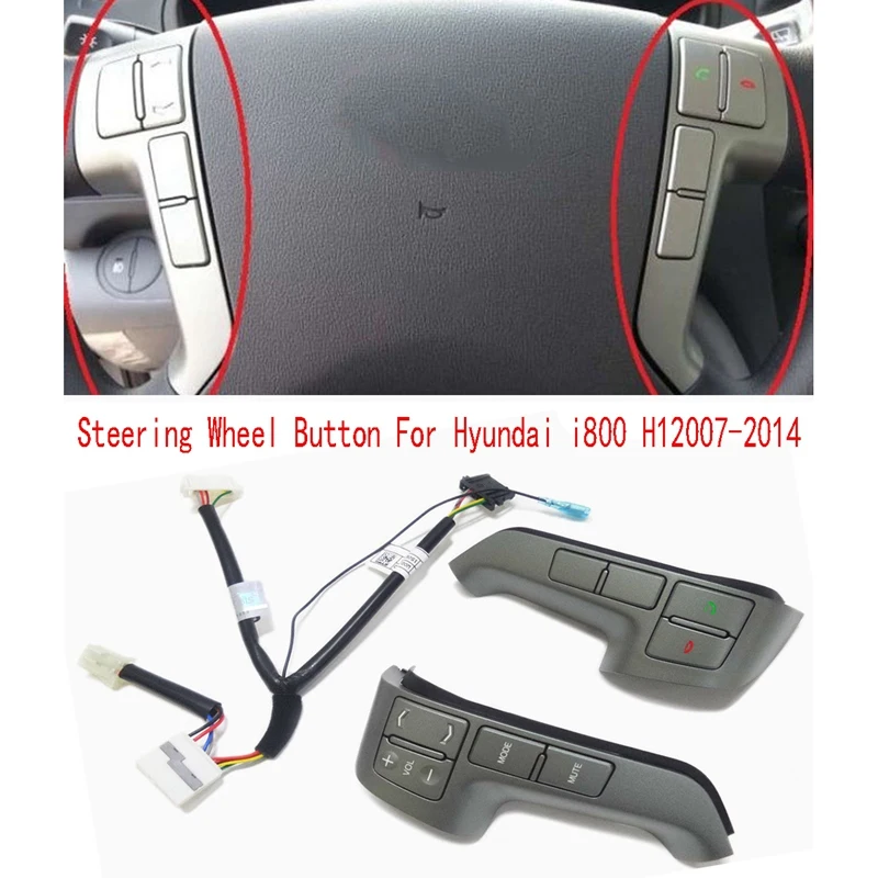 Gumb za upravljanje volanom NAČIN Multimedijske Tipke Ručka Prekidača i Žice 967004H201KL 561904H550 za Hyundai I800 H12007-2014