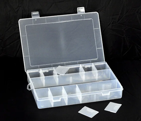 13 komaraca prozirna plastična kutija ručno DIY pribor hardverske alate organizator kutija za pohranu nakit perle gumbe držač torbica