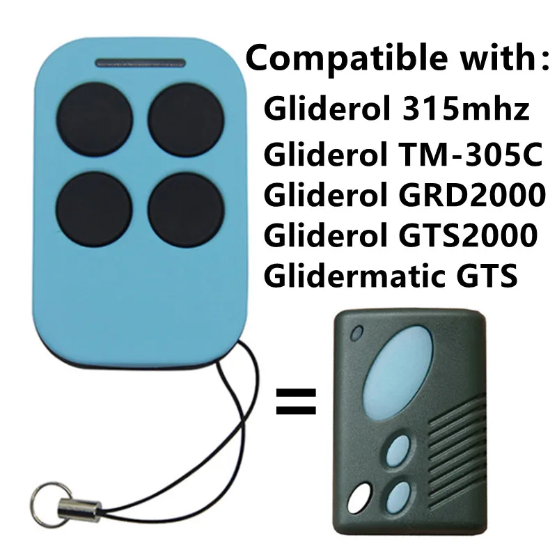 Za Gliderol TM305C Zamjena Garažnih Vrata Daljinski odašiljač 433 Mhz Za Otvaranje Garažnih Vrata Daljinsko Upravljanje