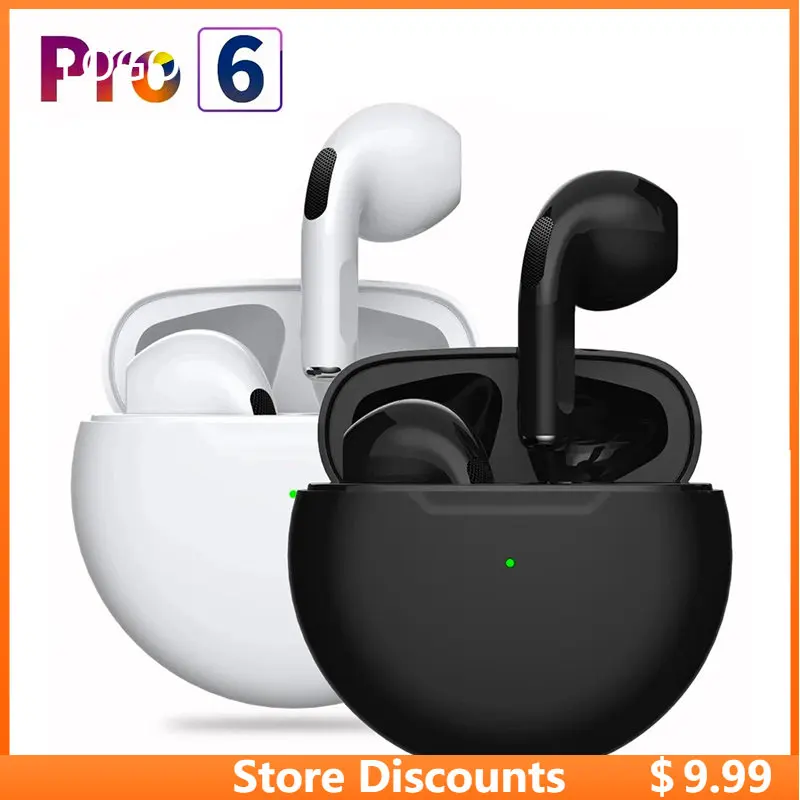 Air Pro 6 TWS Bežične Slušalice s Mikrofonom Fone Bluetooth Slušalice Sportski Slušalice za Trčanje za Apple iPhone Xiaomi Pro6 Slušalice