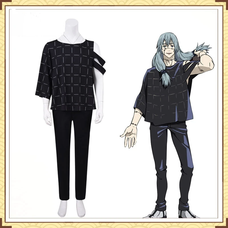 Дзюдзюцу Кайсен Махито cosplay odijelo Crno Muški modni Uniforma Kostime za Halloween za Muškarce cos Anime odjeću odjeća