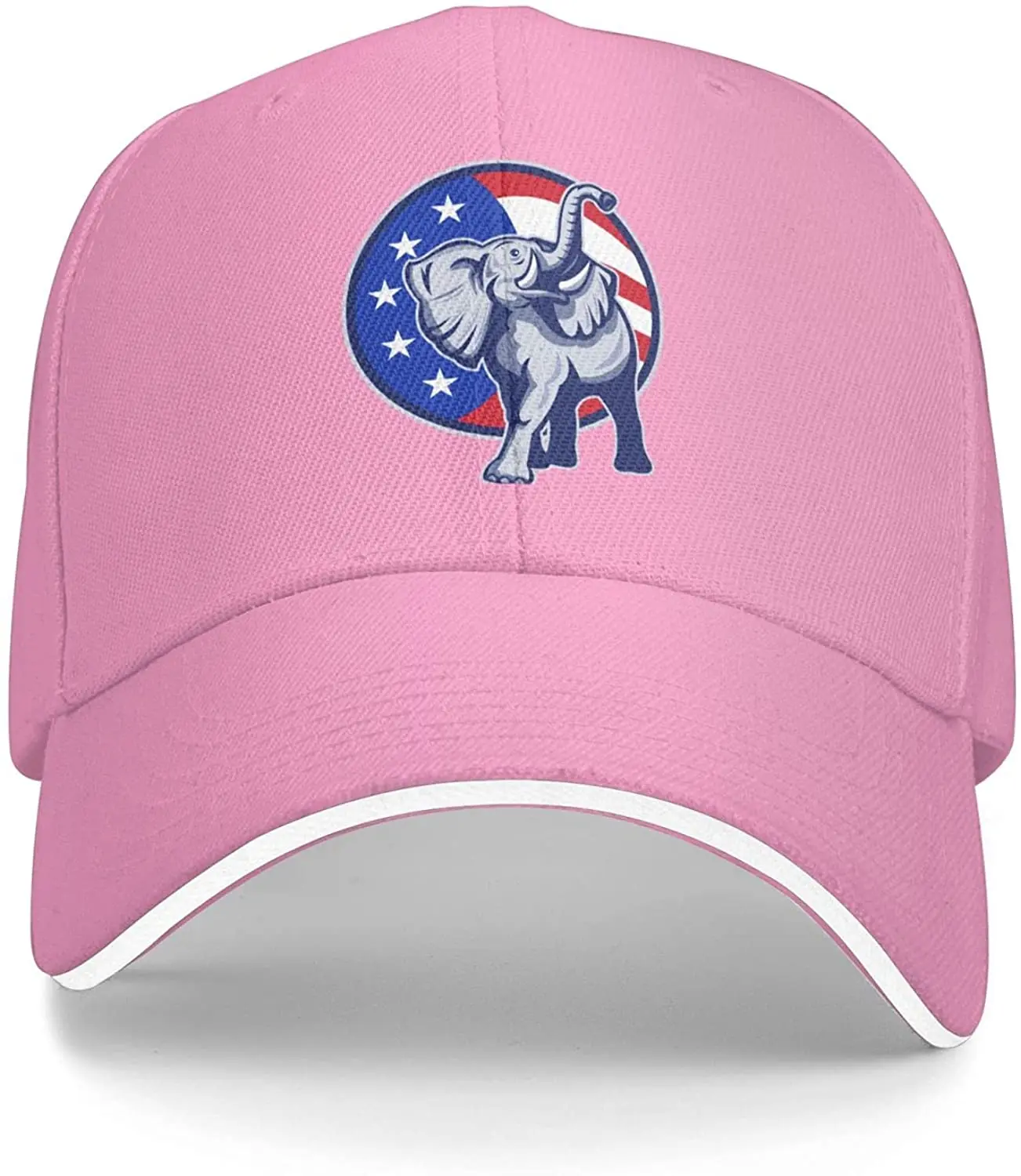 Republikanski Slon Maskota Zastavu SAD-Ženski Kauboj Kapu Muškarci Zima Kamiondžija Tata Sendvič Šešir Pink