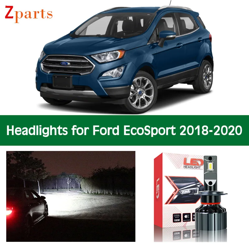 Auto Žarulja Za Ford EcoSport 2018 2019 2020 LED Svjetla Bliskog I Dalekog Svjetla Super Svijetle Auto Žarulje Rasvjeta led Žarulja rezervni Dijelovi