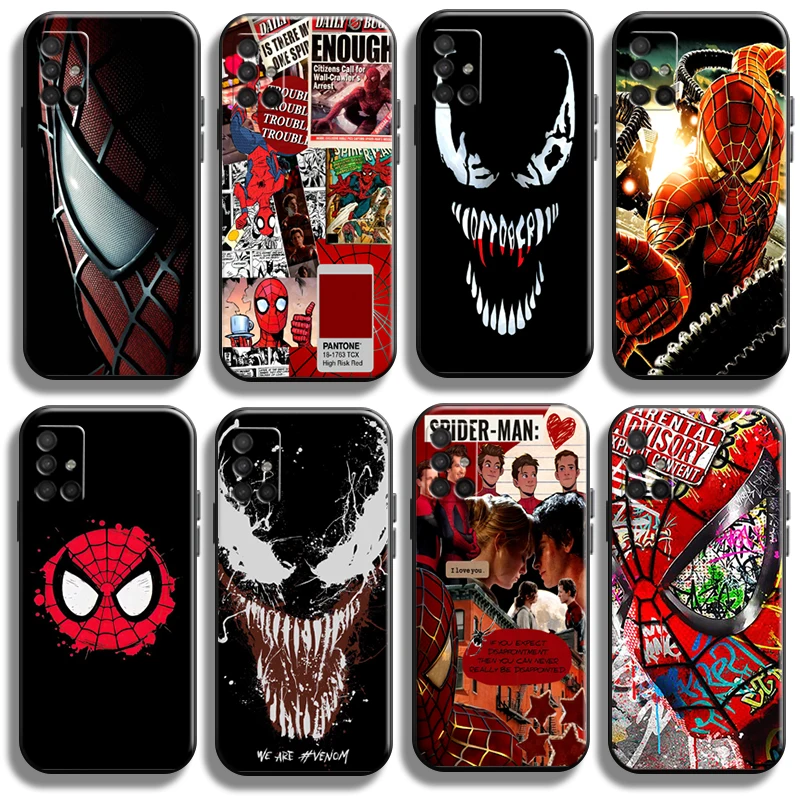 Venom Spider-Man Torbica Za Telefon Samsung Galaxy M51 U Obliku Školjke Potpuna Zaštita Torbica šok-dokaz TPU Carcasa