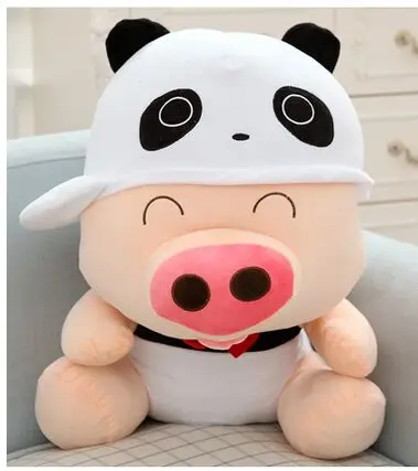 prekrasan dizajn panda je oko 50 cm, svinja pliš igračku mekani jastuk igračka, poklon za Božić poklon 0183