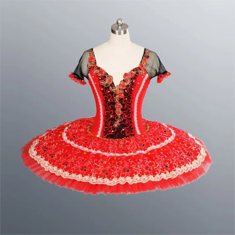 Profesionalni Visokokvalitetni 12-Sloj Odjeće za nastupe Crvena Balet Paket Za Odrasle