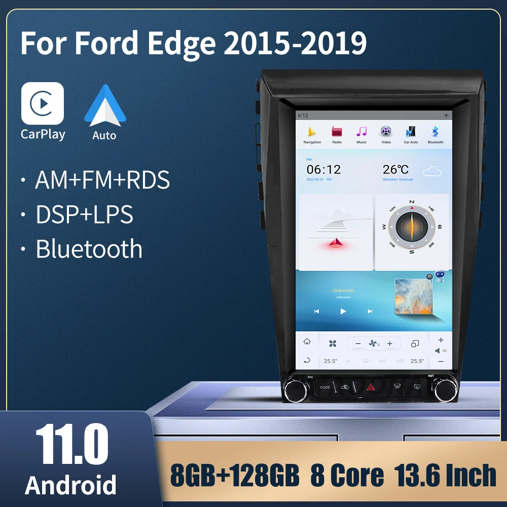 Auto Media player Qualcomm 8-core Android 11 Za Toyota Edge 2015-2019 Auto Radio Stereo GPS Navigacija Glavna Jedinica Carplay