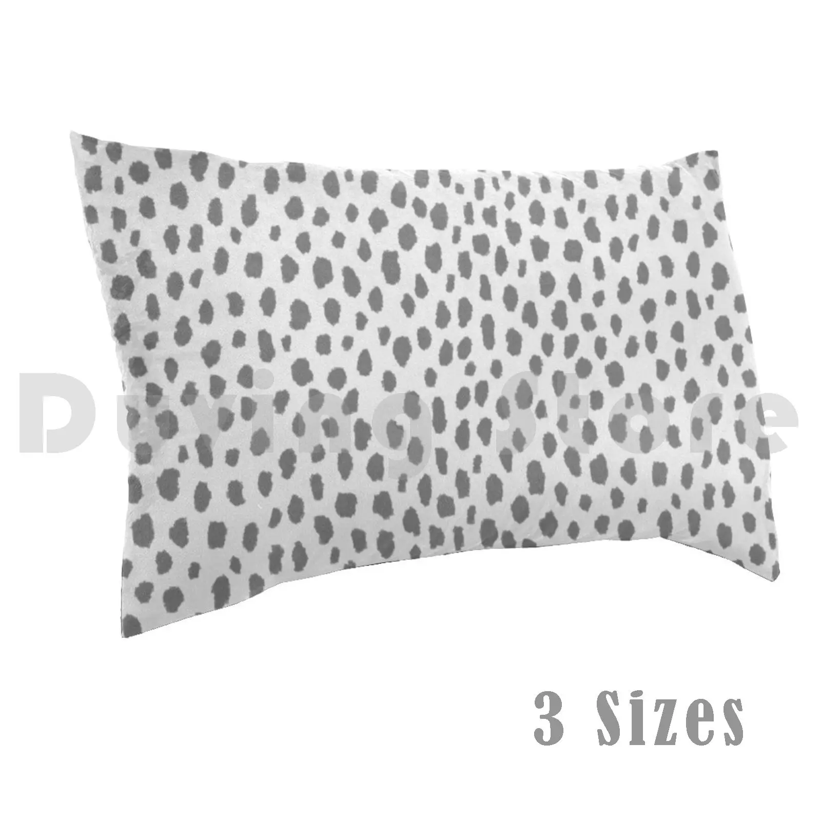 Siva-Dalmatinske s Mrljama ( Sivo / Bijelo) Jastučnicu s po cijeloj površini 50x75 siva Siva Bijela Dalmatinska s Mrljama grašak