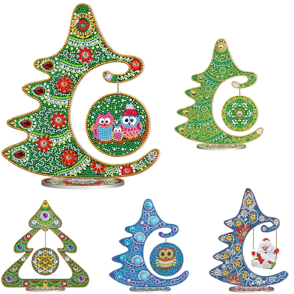5D DIY Diamond Slikarstvo Božićno Drvce Obrt Ukras Za Dom Mozaik od Smole Božićne Ukrase za Dom Navidad Pokloni