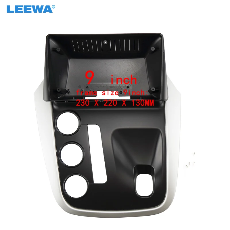 LEEWA Stereo 9 Inča Veliki Ekran Fascije Okvir Adapter Za Mahindra KUV100 2Din Crtica Audio Priključak Poklopac Okvir Set #CA7164