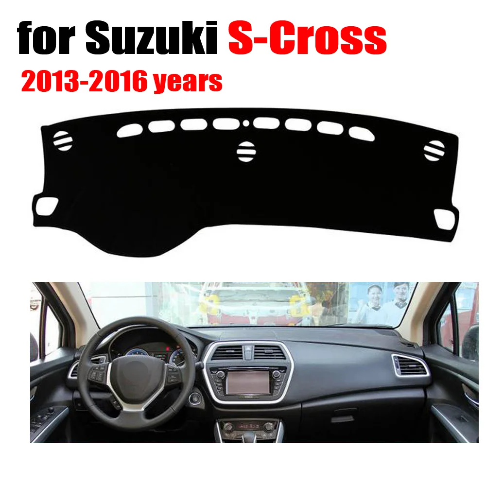 Auto sjedalo na ploču za Suzuki S-Cross 2013-2016 godina Lijevi volan dashmat pad poklopac ploče s instrumentima auto pribor za ploče