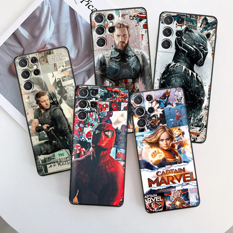 Marvel Avengers Iron Man Torbica Za Telefon Samsung Galaxy S21 S22 S20 Ultra FE 5G S22 S10 10E S9 Plus Bitno Silikonska Torbica