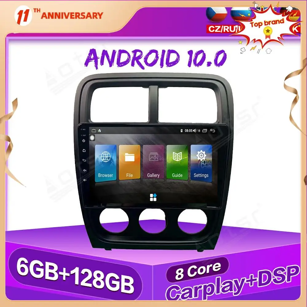 4 + 128 GB Android 10,0 Auto media Player Za Dodge caliber Hi-FI, GPS navigacija Auto stereo магнитола kasetofon glavna jedinica