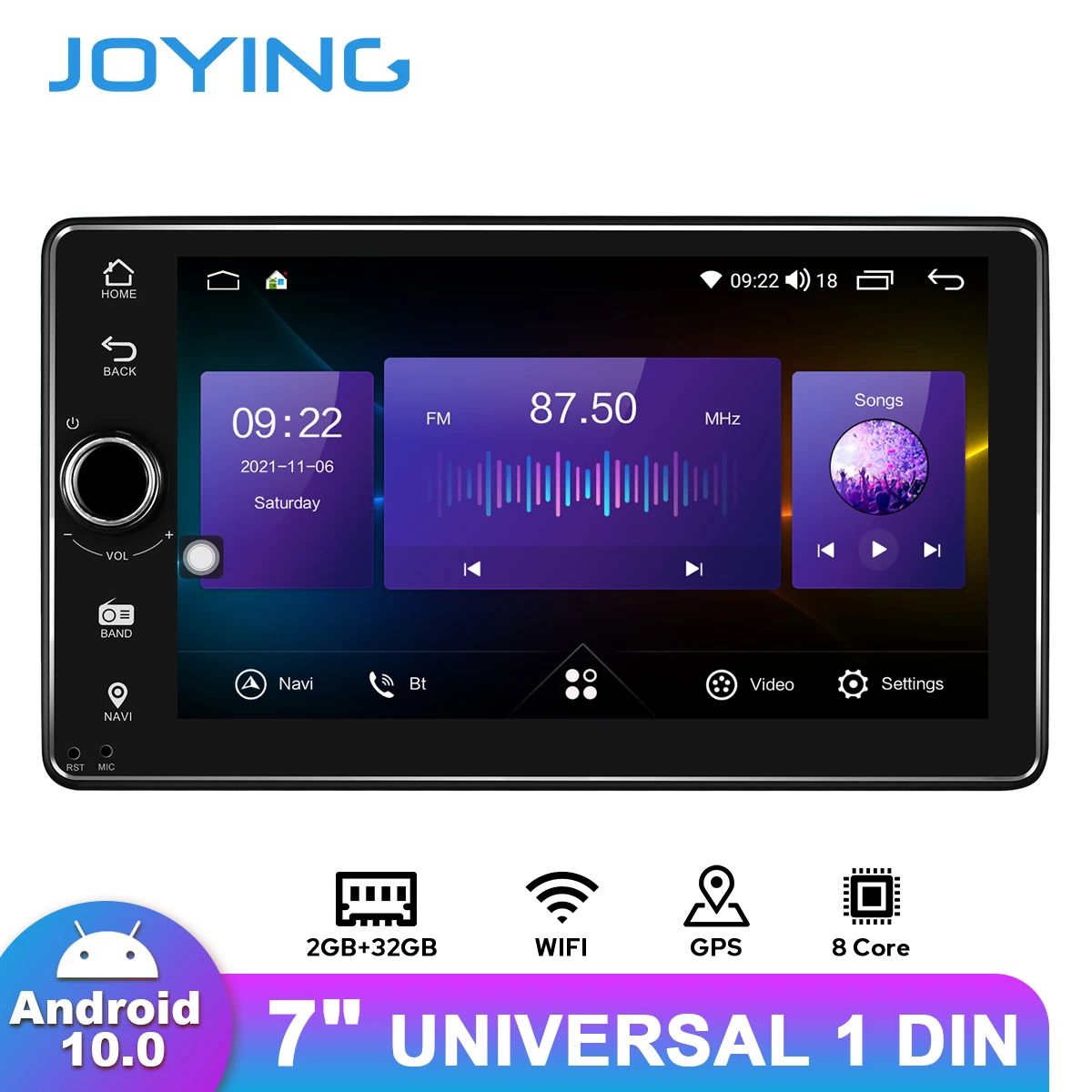 DRAGO Android 10,0 7 inča 1 Din Glavna Jedinica Auto Radio Univerzalni Stereo 1024*600 Monitori GPS Naviagtion Brzo Skidanje volana
