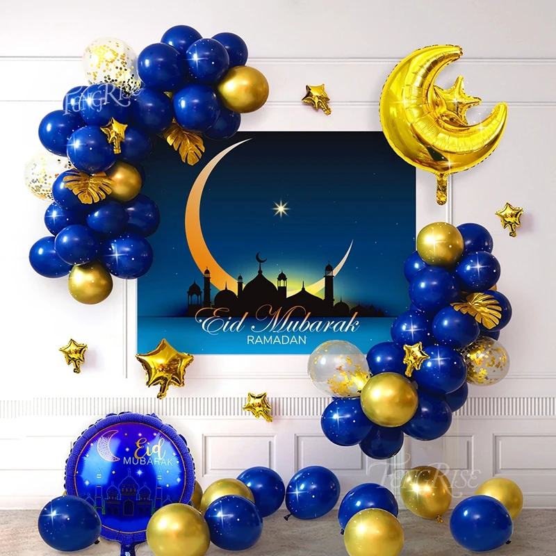 Eid Mubarak Star Mesec Baloni Od Aluminijske Folije Skup Ramazan Ukras Islamskog Muslimanski Kurban Bajram Večernje Potrepštine Ramadan Kareem