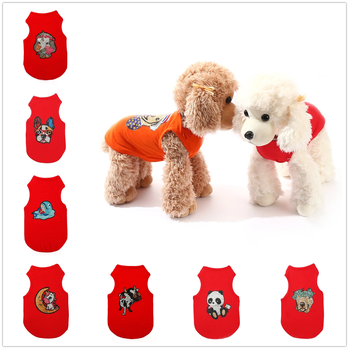 DIY Diamond Slikarstvo Osnovna pas mačka crvena odjeća za kućne ljubimce pse 5D Poseban Oblik Djelomična Bušilica Crystal Dijamant Umjetničke Setovi poklon