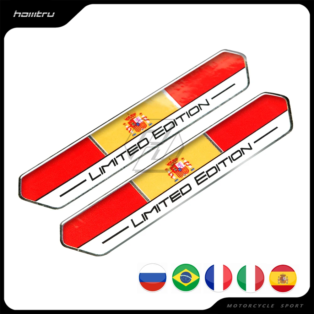 Španjolska Italija Francuska Zastava Rusije Ograničena Serija Oznaka na Spremniku Moto Naljepnica Torbica za Aprilia Ducati MONSTER Benelli Vespa