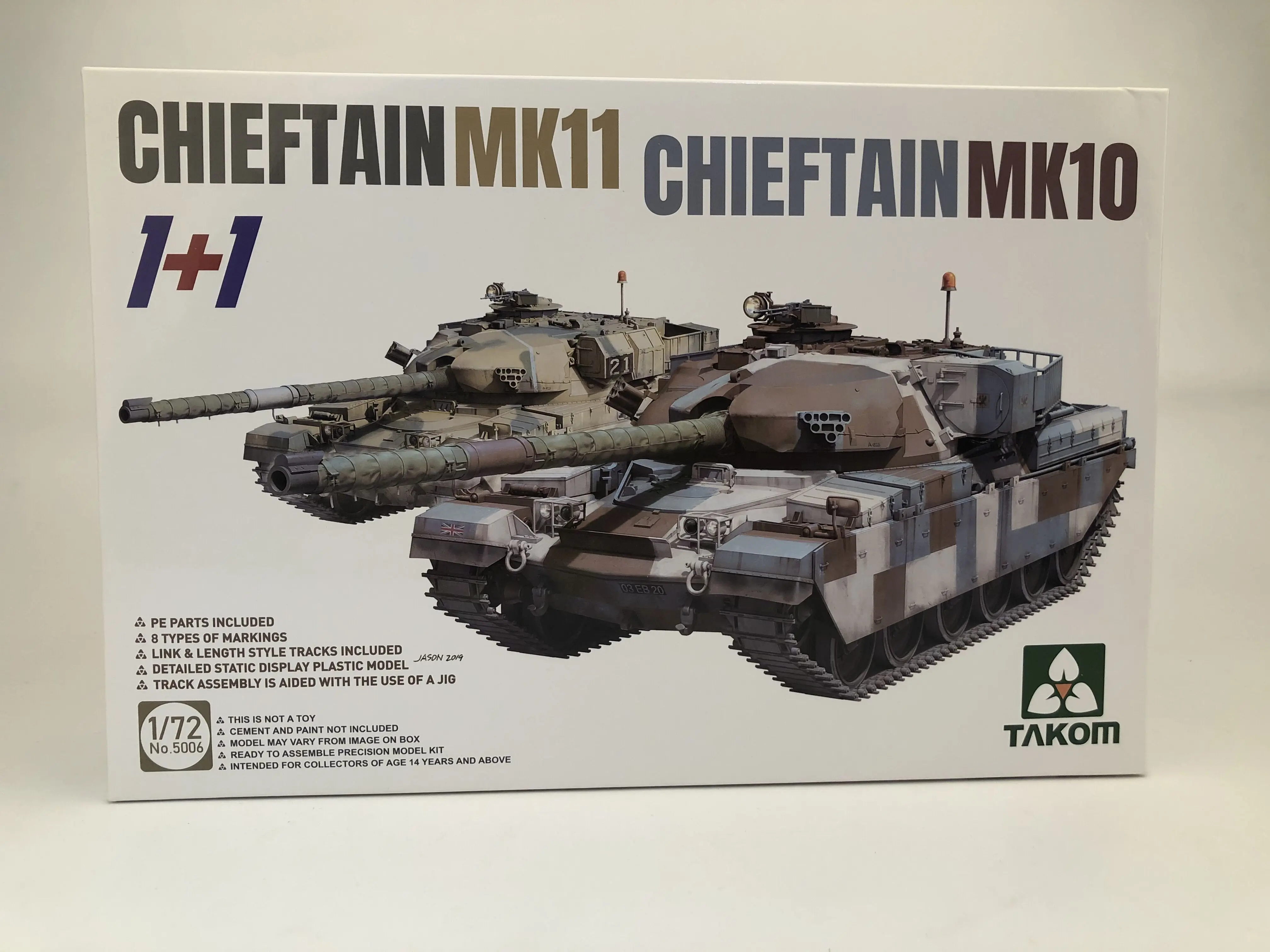 KIT MODELA TAKOM 1/72 5006 CHIEFTAIN MK11 +CHIEFTAIN MK 10