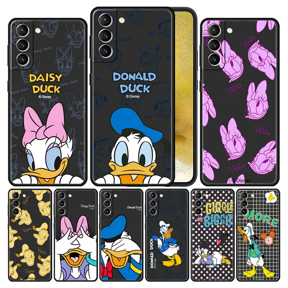 TPU Disney Donald Daisy Pipu Mickey Mekana Torbica za Mobilni Telefon Funda za Samsung Galaxy S10 Plus S9 S22 Ultra S20 S21 FE 5G S21FE5G
