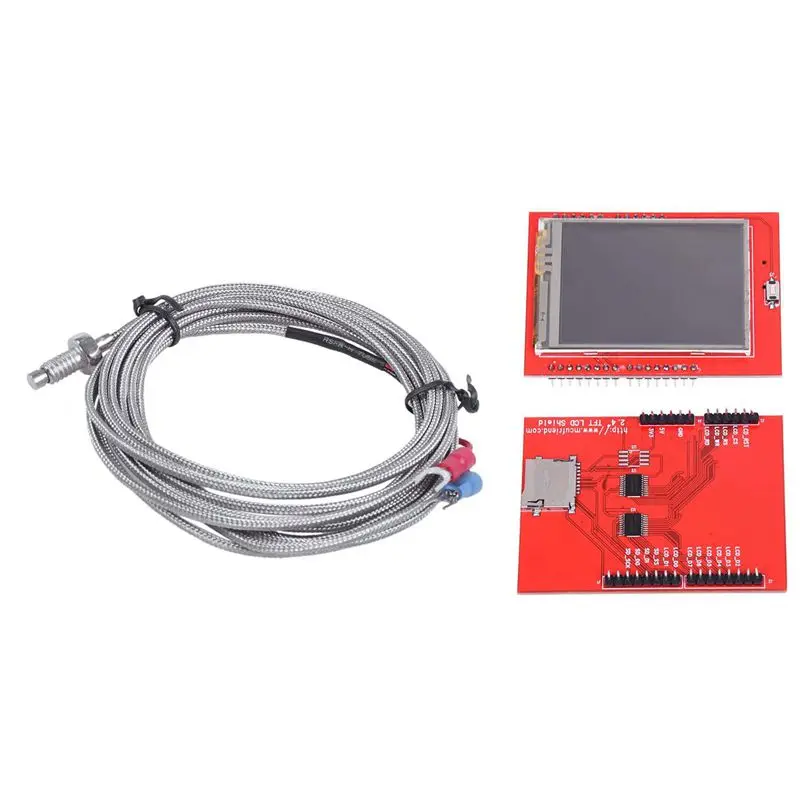 K Termoelement Tip Regulatora Temperature 0-400C Senzor Sonda i 2,4-inčni TFT LCD Ekran Pritisnite poklopac ILI9341