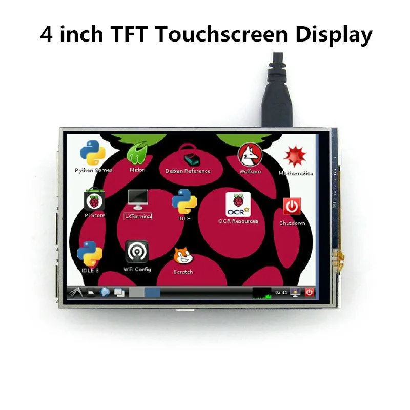 4-Inčni Zaslon Malina Pi Zaslon Osjetljiv na dodir LCD TFT HD 480X320 Spi Sučelje Monitor Malina Pi A + B +/2B 3B