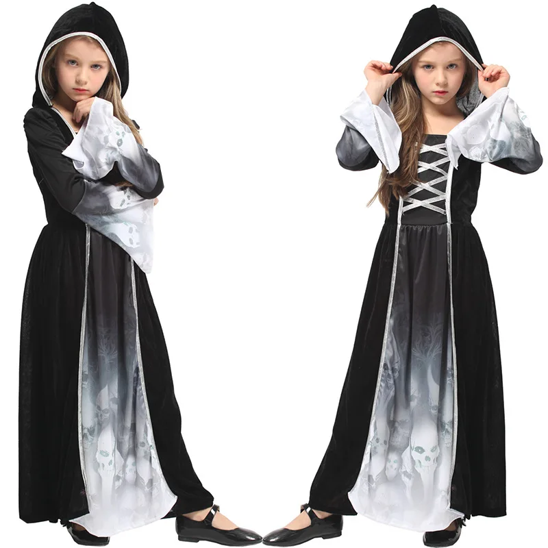 2022 Halloween Cosplay Odijelo Djevojke Haljina Princeze Kostim Uloga Igranje Igra Odijelo Za Zurke Kostur Odijelo Duh