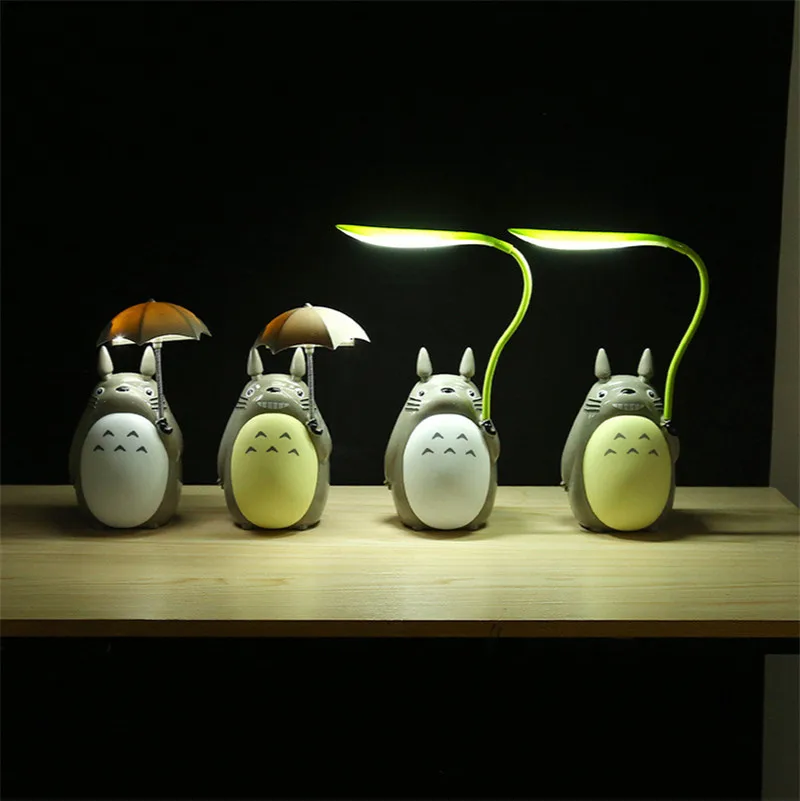 Kreativni Crtani Totoro noćno svjetlo Unutarnji Lampa Za Spavanje Životinja LED UBS Lampe za Dječji Dar Stolne Lampe Za Čitanje Dekor Sobe