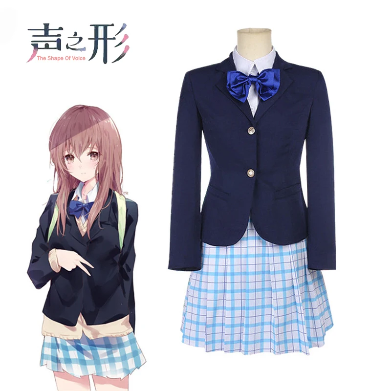 Tihi Glas Cosplay Шоуко Нисимия Cosplay Odijelo Japanske Anime Oblik Glasa Uniformi Odijelo Odijelo Odijevanje