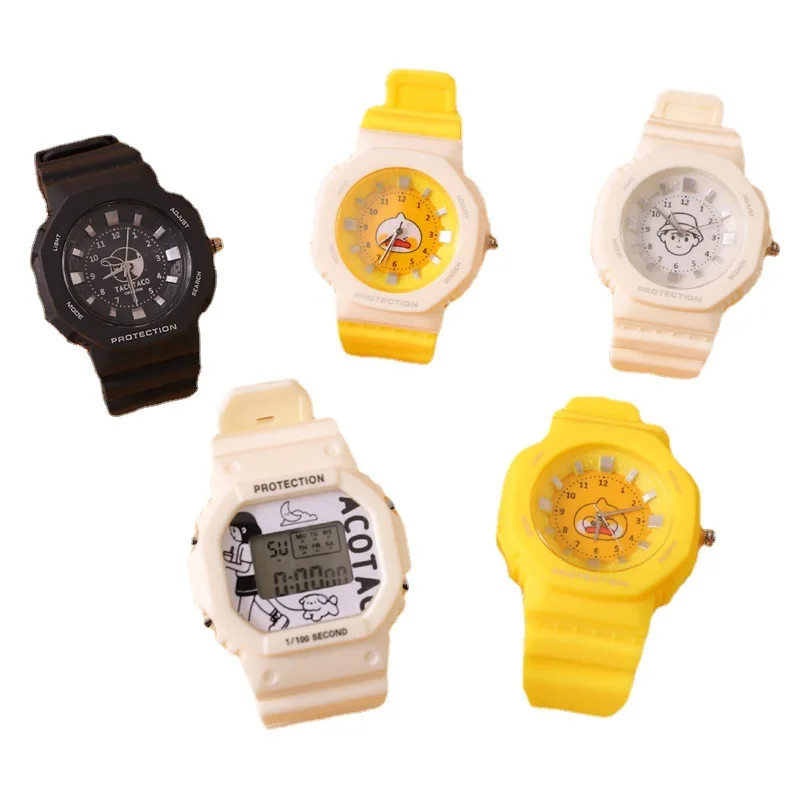 Crtani slatka sportski sat studentski muške i ženske elektronski satovi djecu satovi dječja znak ploča sat