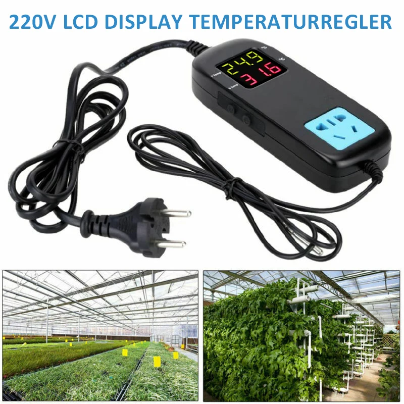 1pc EU Nožica LCD Digitalni Prikaz Regulator Temperature Inteligentni Elektronski Termostat Temperature Jelo