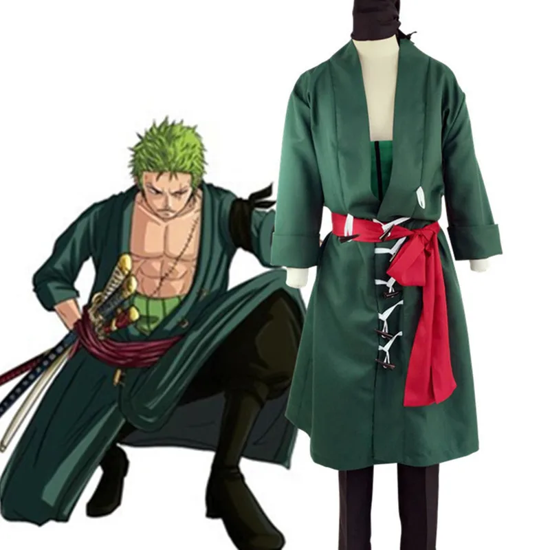 Anime Ророноа Zoro Cosplay Odijelo Cos Anime Ideju Zeleno Odijelo Za Odmor Zurke Tkanina