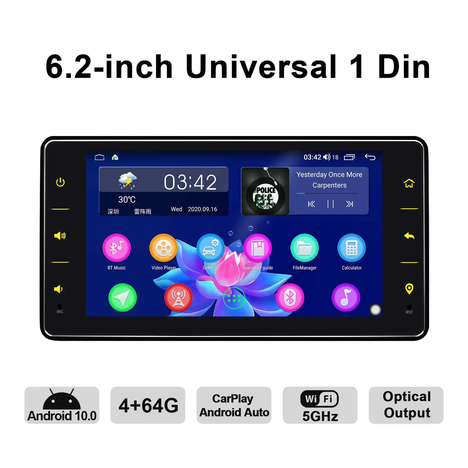 Carplay DSP 6,2/7/8 cm 1 Din Android 10 Auto Media Radio za Citroen C5 GPS Subwoofer 4G SIM WiFi DVR OBD Bluetooth TPMS