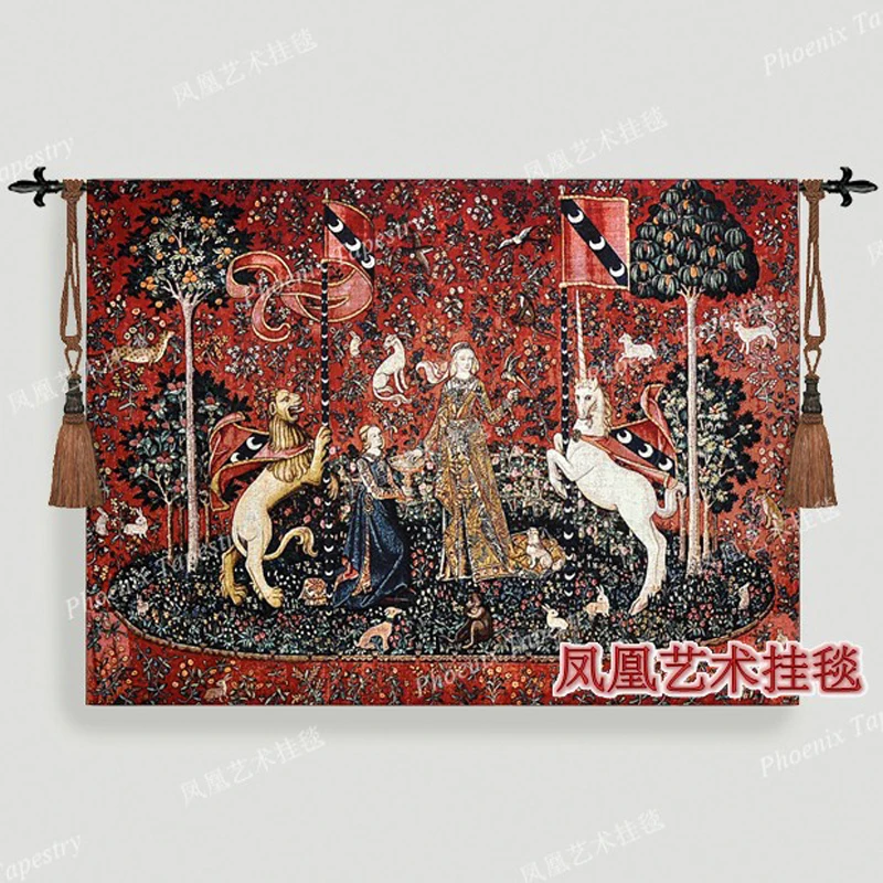 Srednjovjekovni 100% pamuk tapiserija zidni ukras domaće tekstilne 104 cm x 140 cm, serija -Osjećaj okusa жаккардовая tkanina H112