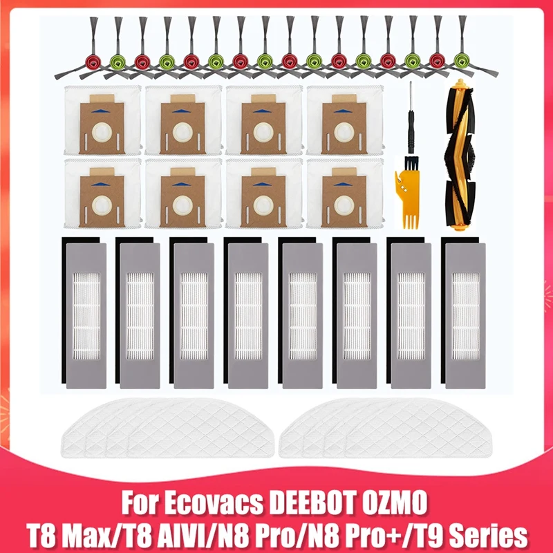 Zamjenjive Pribor Za Ecovacs DEEBOT OZMO T8 Max T8 AIVI N8 Pro/N8 Pro + Robot-Usisavač