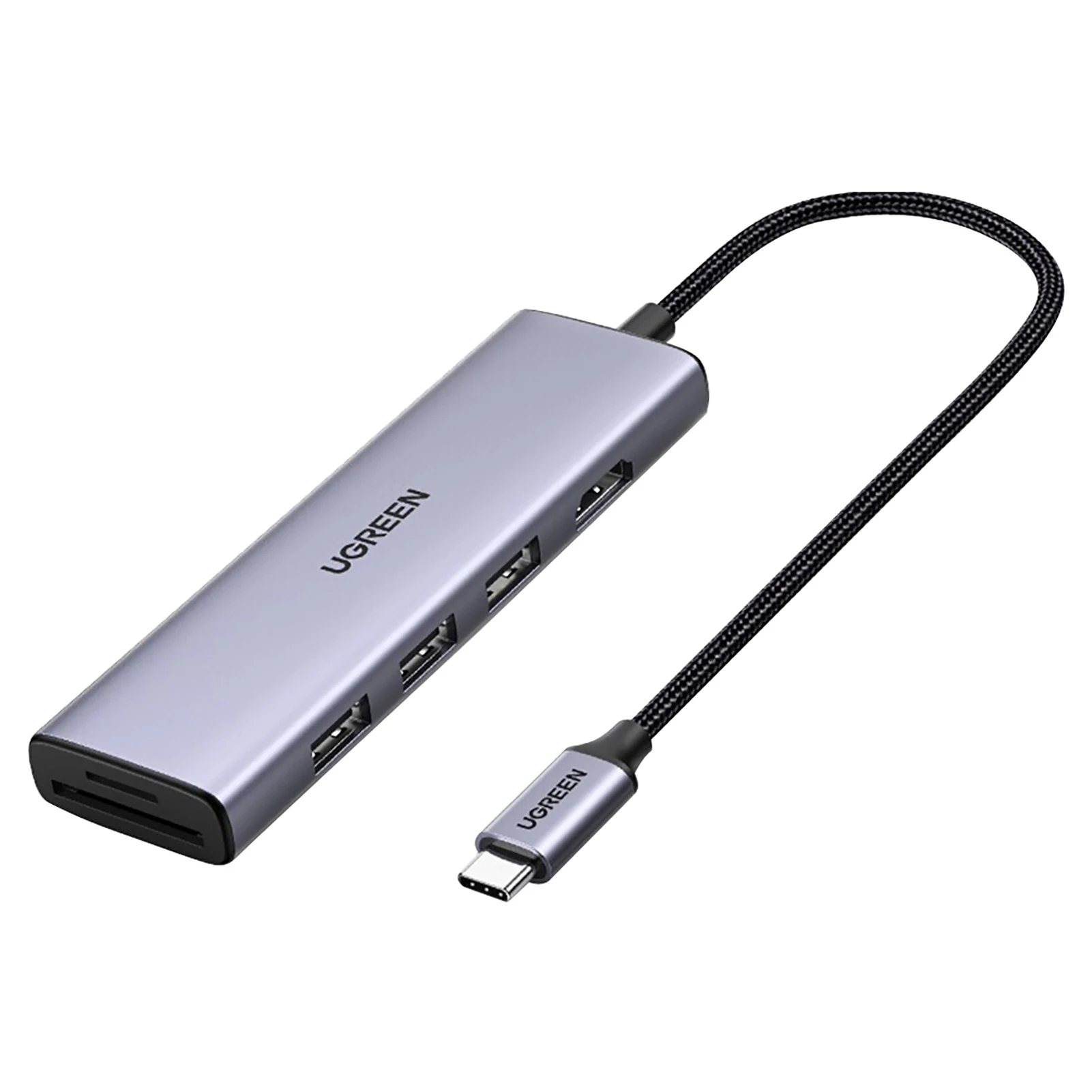 S 4 Na 60 Hz USB Hub TF Card Reader Od Aluminijske Legure Univerzalni 6 U 1 high-Speed Prijenosni Razdjelnik Adapter Računalna Periferija