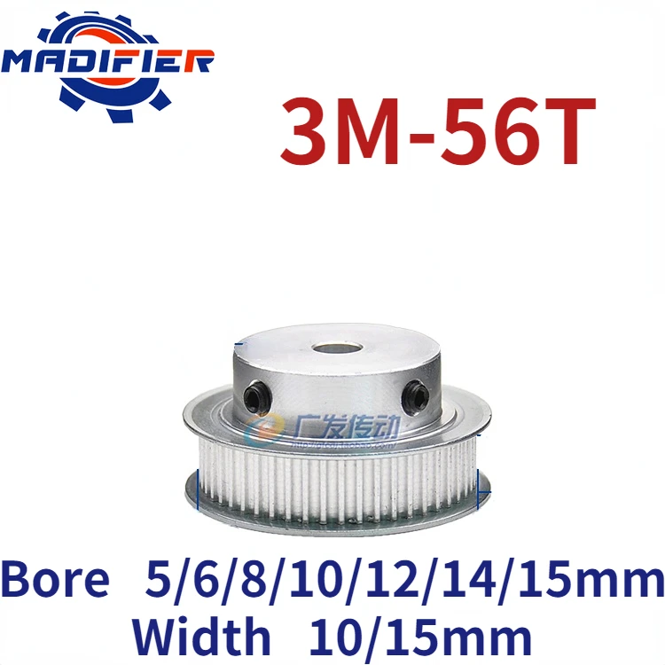 BF tip 56 Zuba 3 m Promjer prsten remenice 5/6/8/10/12/14/15 mm za pojas širine 10 mm 15 mm, koji se koristi u linijskom шкиве