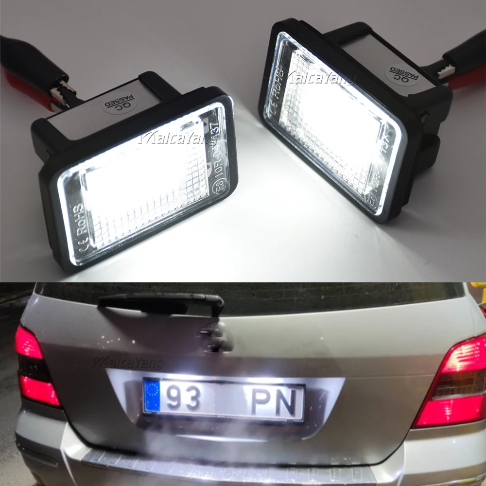 2 kom. Za Mercedes-Benz GLK X204 2007 2008-2013 LED Lampa za registarske pločice 12 od 6.000 Do Bijela Bez Greške Led Lampa za registarske pločice