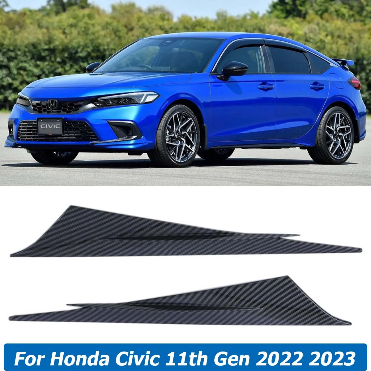 2 KOM./COMPL. Za Honda Civic 11th Gen 2022 2023 Prednja Fara Kapke Navlaka Za Obrve Oči Poklopca Naljepnica Auto Oprema