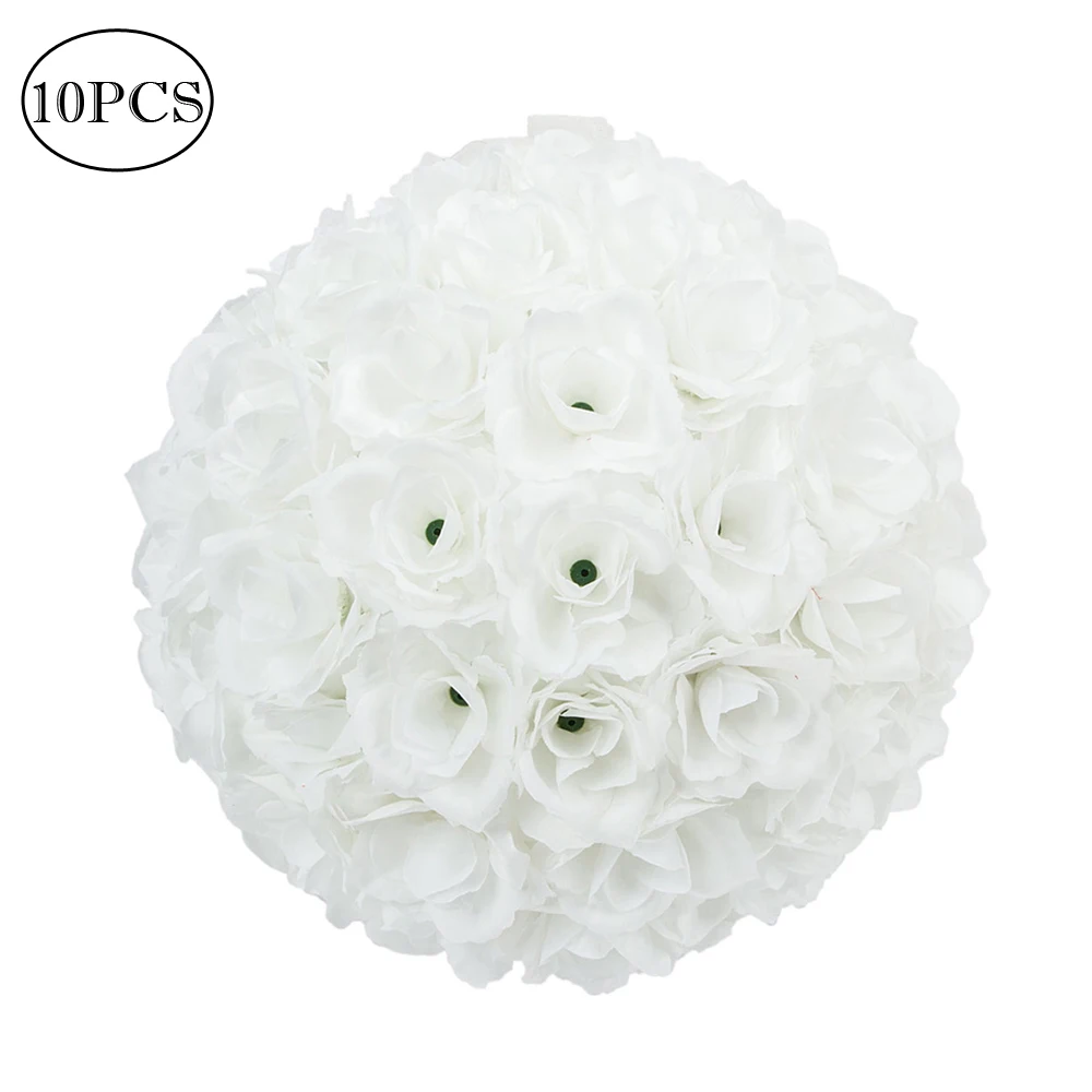 Deset najljepših 25-inčni bijele svadbene ukrasnih kuglica, svila cvijeće 190823215