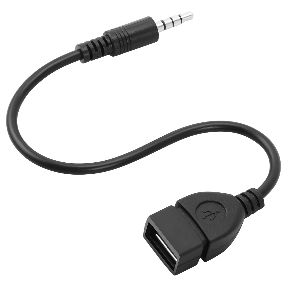 2019 Novi 3,5 mm Priključak AUX Audio Konektor ZA USB 2.0 Ženski Pretvarač Kabel Kabel Za Auto MP3 Izravna dostava