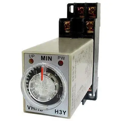 0-3 Minute 3 m Timer H3Y-2 Releja za vrijeme odgode uključenja napajanja 8 Pin s priključkom AC220V/AC110V/DC24V/DC12V