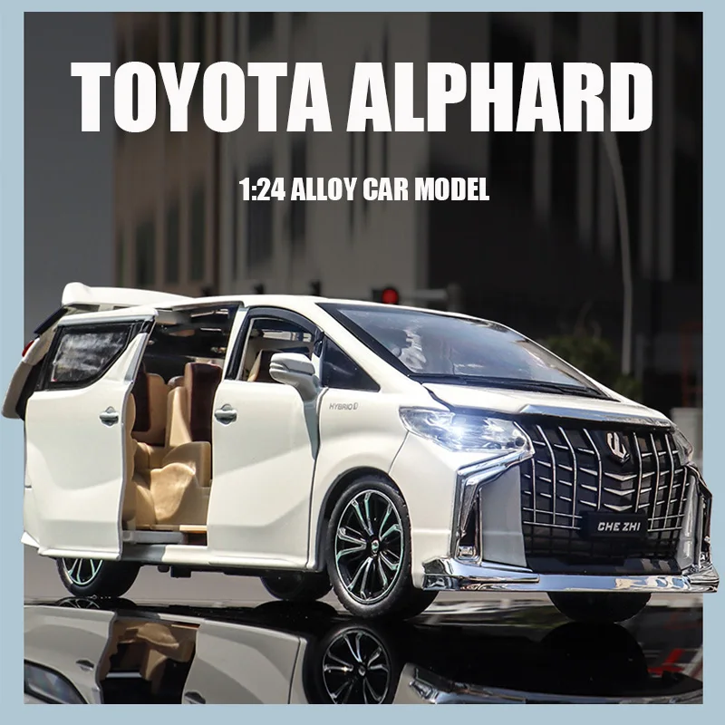 1:24 Toyota Alphard MPV Model automobila Od Lijevanog legure, Igračke Za dječake, Automobili, Lijevanje pod pritiskom, Modeliranje zvuka i Svjetla, Kolekcionarskih predmeta, Dječjih Igračaka, Auto A157