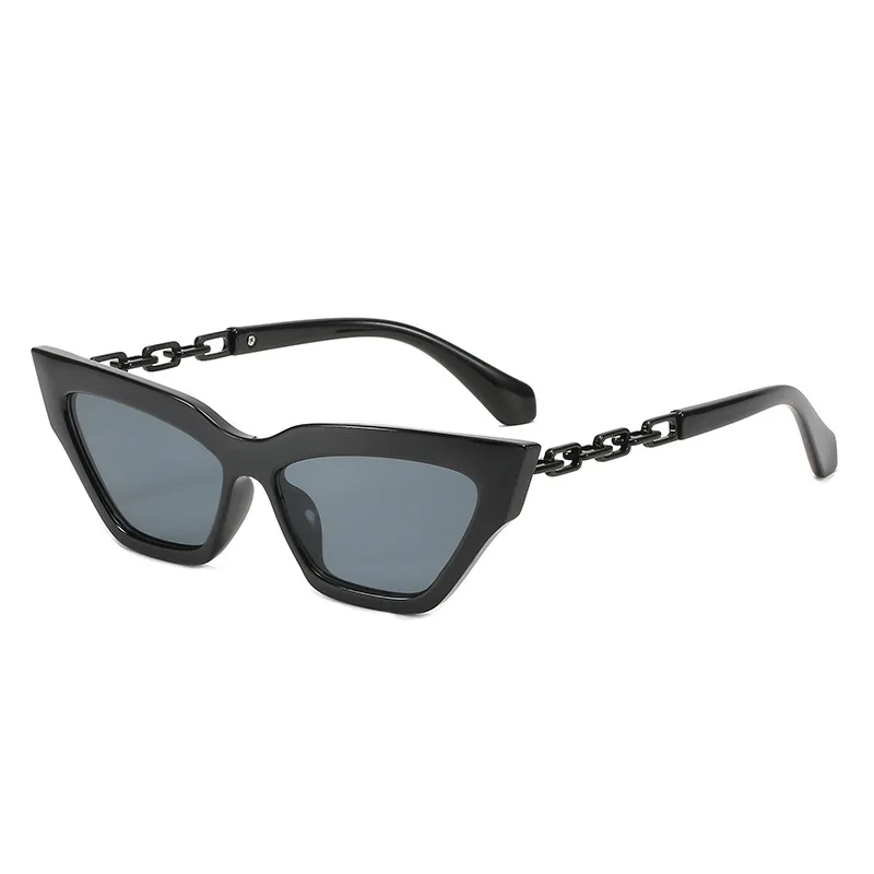 2021 nove sunčane naočale s кошачьим okom, ženske modne elegantne sunčane naočale za kupovinu, pečenja, metalni lanac, muške i ženske naočale UV400