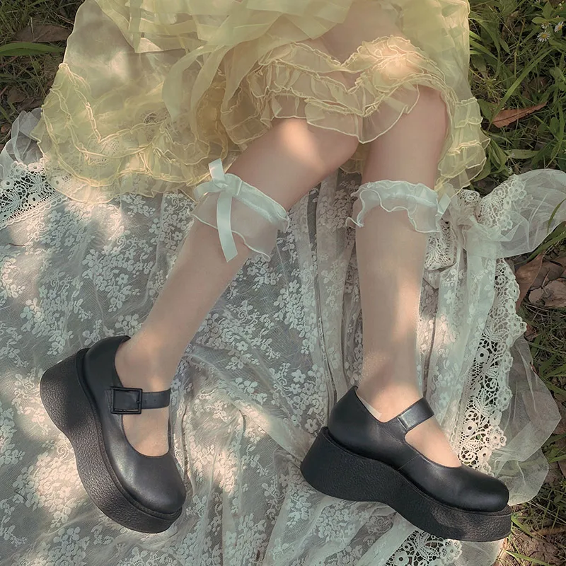 Francuski Romantični Hepburn Pređe Luk Kristalno Čarape Ljeto Ljepota Djevojke Držači Čarapa Dužine do sredine Srna